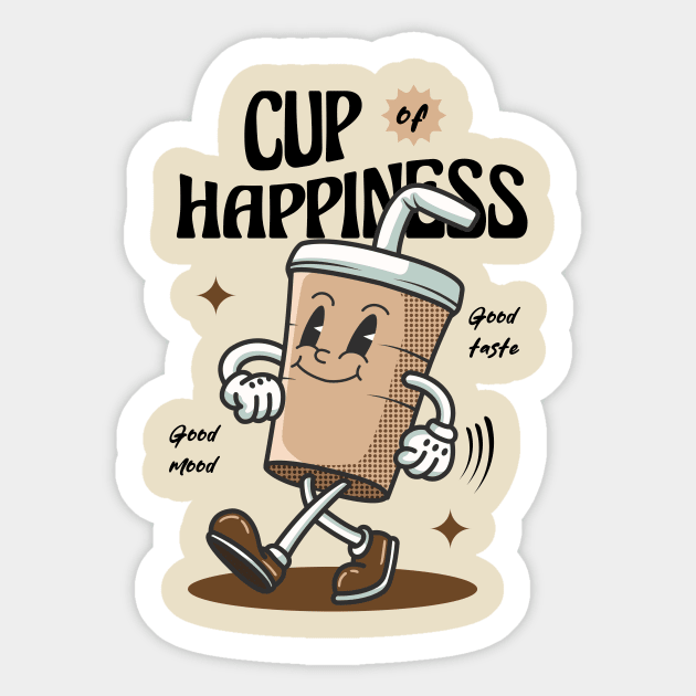 Cup of Happiness Sticker by Harrisaputra